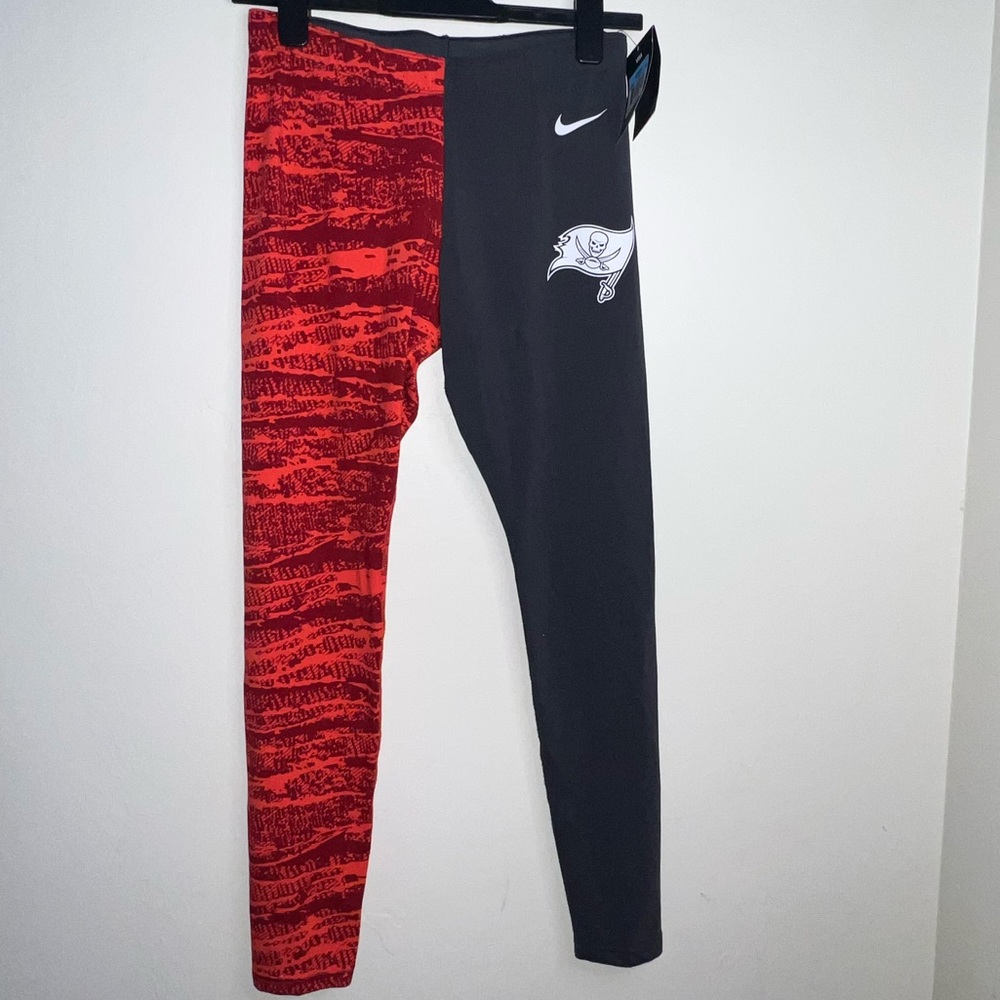 Nike Red and Gray Leggings Tampa Bay Buccaneers